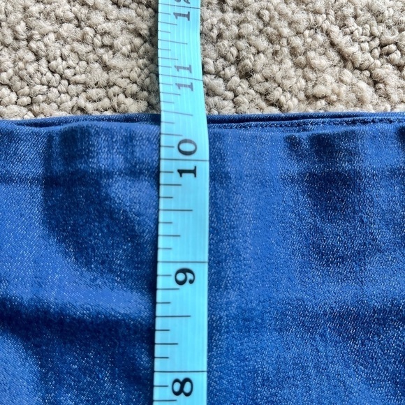 LOFT curvy high waist lyocell stretch side zip denim shorts - Picture 8 of 11